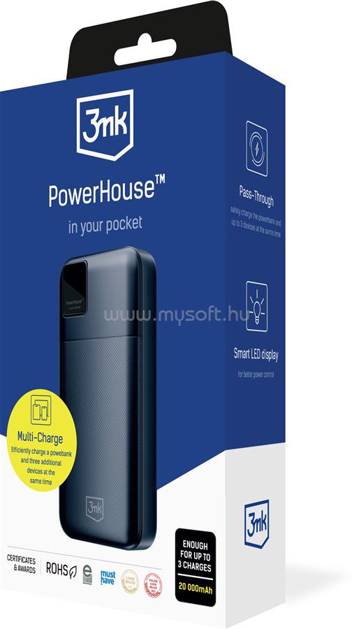 3MK PowerHouse Powerbank 20000 mAh