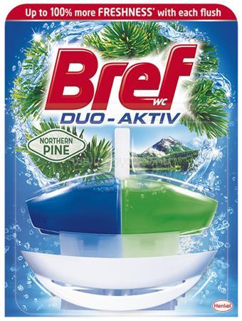 BREF WC illatosító gél, 50 ml, "Duo Aktiv", fenyő
