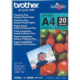 BROTHER Prémium fényes fotópapír (A4 / 20 lap / 260g/m2) BP71GA4 small