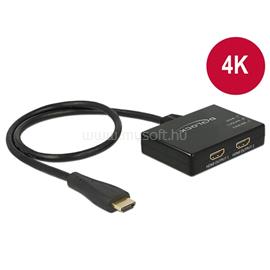 DELOCK Splitter HDMI 1x HDMI in 2x HDMI out 4K 30Hz DL87700 small