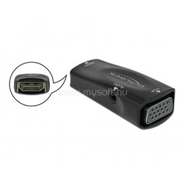 DELOCK Átalakító HDMI-A female to VGA female 1080p audió funkcióval DL66560 small