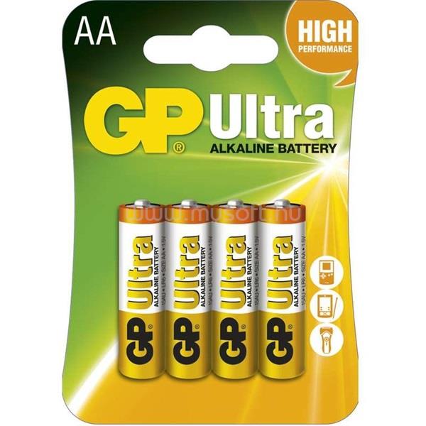 GP BATTERIES B1921 Ultra alkái AA (LR6) ceruza elem 4db/bliszter