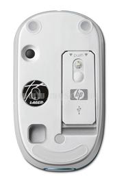 HP Turquoise Wireless Laser Mini Mouse KS736AA small