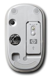 HP White Wireless Laser Mini Mouse KM407AA small