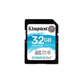 KINGSTON CANVAS GO SDHC memóriakártya 32GB, Class10,UHS-I U3 V30 SDG/32GB small