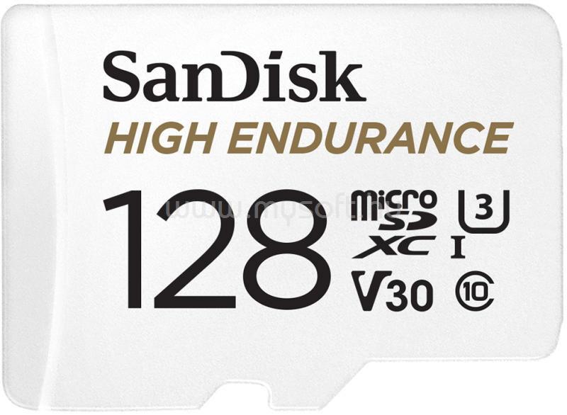 SANDISK High Endurance MicroSDXC memóriakártya 128GB, Class10, UHS-I, U3