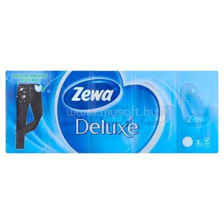 ZEWA Papír zsebkendő, 3 rétegű, 10x10 db, "Deluxe", illatmentes