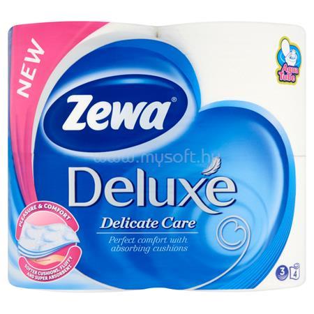 ZEWA Toalettpapír, 3 rétegű, 4 tekercses, "Deluxe", fehér