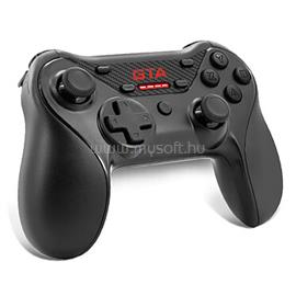 ADVANCE GTA vezeték nélküli Gamepad (USB, 12 gomb, PC és PS3 kompatibilis, fekete-piros) GTA-RFXGP small