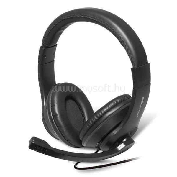 ADVANCE HEADPHONICS PRO vezetékes headset (3,5mm Jack, fekete)