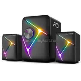 ADVANCE SOUNDPHONIC RGB 11W RMS BLUETOOTH hangszóró (2.1, Bluetooth/3,5mm Jack, RGB, fekete) SP-5200 small