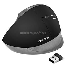 ADVANCE VERTICAL PLUS MOUSE vezeték nélküli egér (2400 DPI, 6 gomb, ergonomikus, fekete) S-V185RF small