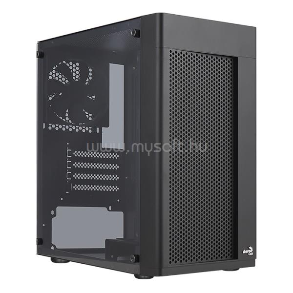 AEROCOOL Hexform-G-BK-V1 Fekete (Táp nélküli) ablakos mATX ház