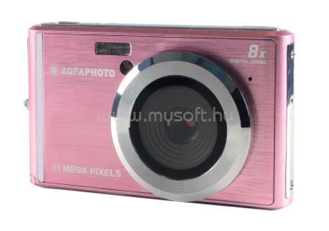 AGFAPHOTO Kompakt fényképezőgép 21 Mp 8x digitális zoom Lítium akkumulátor (rózsaszín)