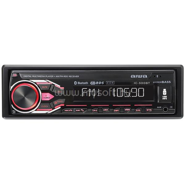 AIWA IC-300BT Bluetooth/USB/AUX mechanika nélküli autóhifi fejegység