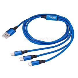 AKYGA Cable USB AK-USB-27 USB A m / micro a USB B m / USB type C m / Lightning m 1.2m AK-USB-27 small