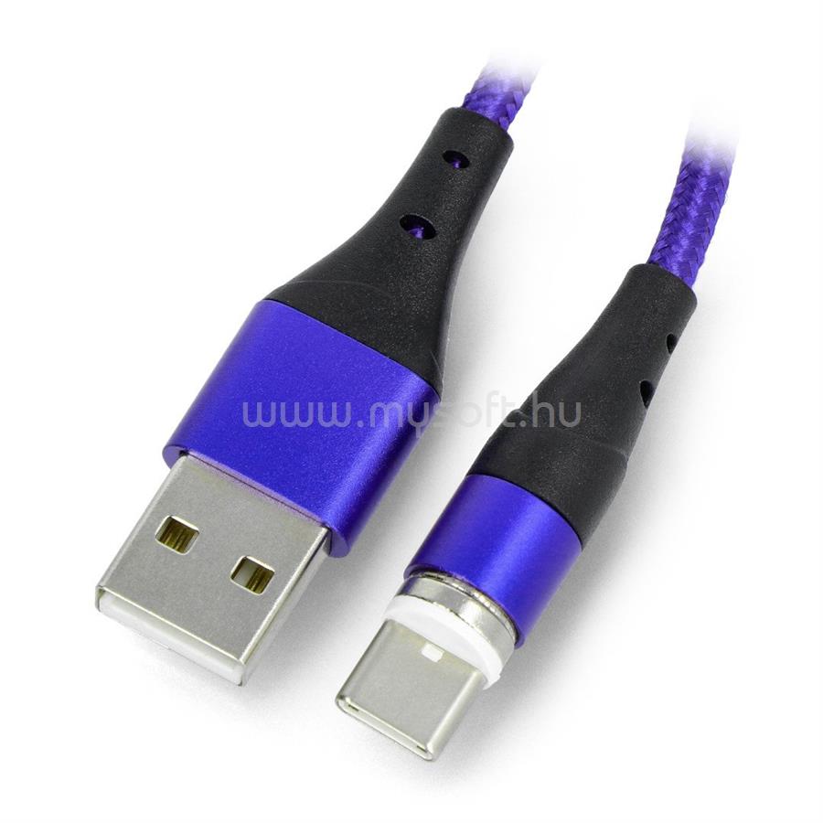 AKYGA Cable USB AK-USB-43 USB type C m / USB type C m magnetic ver. 2.0 2.0m