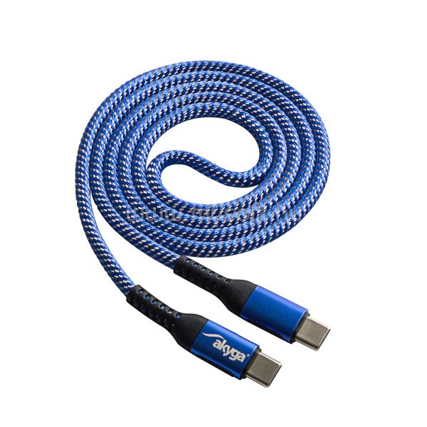 AKYGA Kábel USB 2.0 type C 1m AK-USB-37 100W