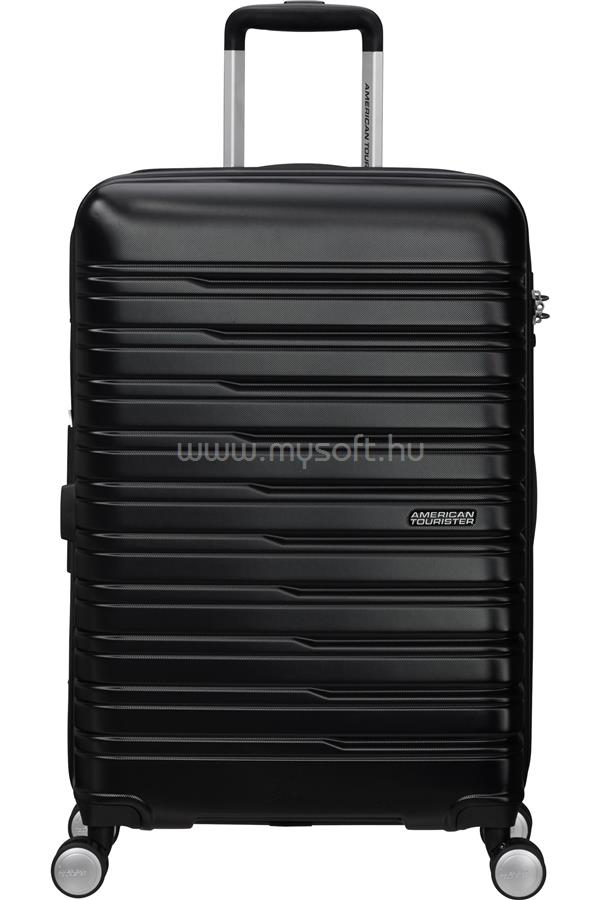 AMERICAN TOURISTER Flashline Spinner 4 kerekes közepes méretű bőrönd 67cm (Fekete)