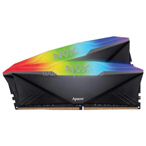 APACER DIMM memória 2X8GB DDR4 3600MHz CL18 NOX RGB AURA2