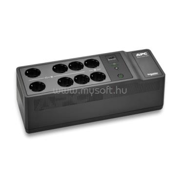 APC Back-UPS 500VA 8 schuko outlets 230V 1 USB charging port szünetmentes tápegység