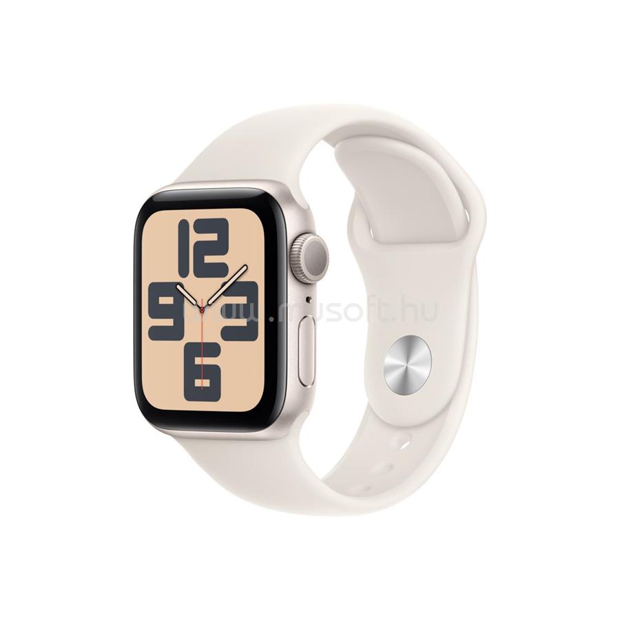 APPLE Watch SE 2 (2024) GPS (40 mm) csillagfény alumíniumtok, csillagfény sportszíj (M/L)