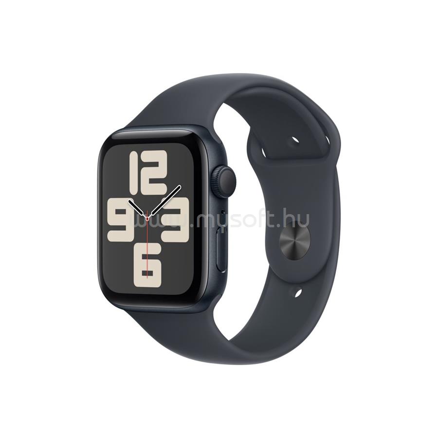 APPLE Watch SE 2 (2024) GPS (40 mm) éjfekete alumíniumtok, éjfekete sportszíj (M/L)