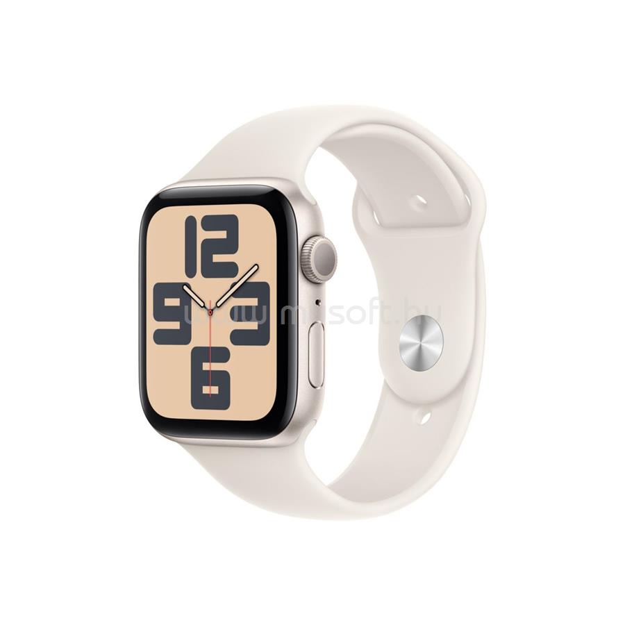 APPLE Watch SE 2 (2024) GPS (44 mm) csillagfény alumíniumtok, csillagfény sportszíj (M/L)