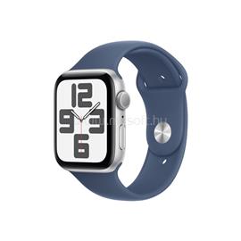 APPLE Watch SE 2 (2024) GPS (44 mm) ezüst alumíniumtok, denim sportszíj (M/L) MXER3QH/A small