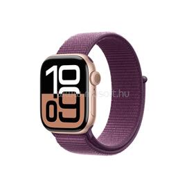 APPLE Watch Series 10 GPS (42mm) rozéarany alumíniumtok, szilva sportpánt MWWK3QF/A small