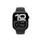 APPLE Watch Series 10 GPS (46mm) kozmoszfekete alumíniumtok, fekete sportszíj (S/M) MWWP3QF/A small