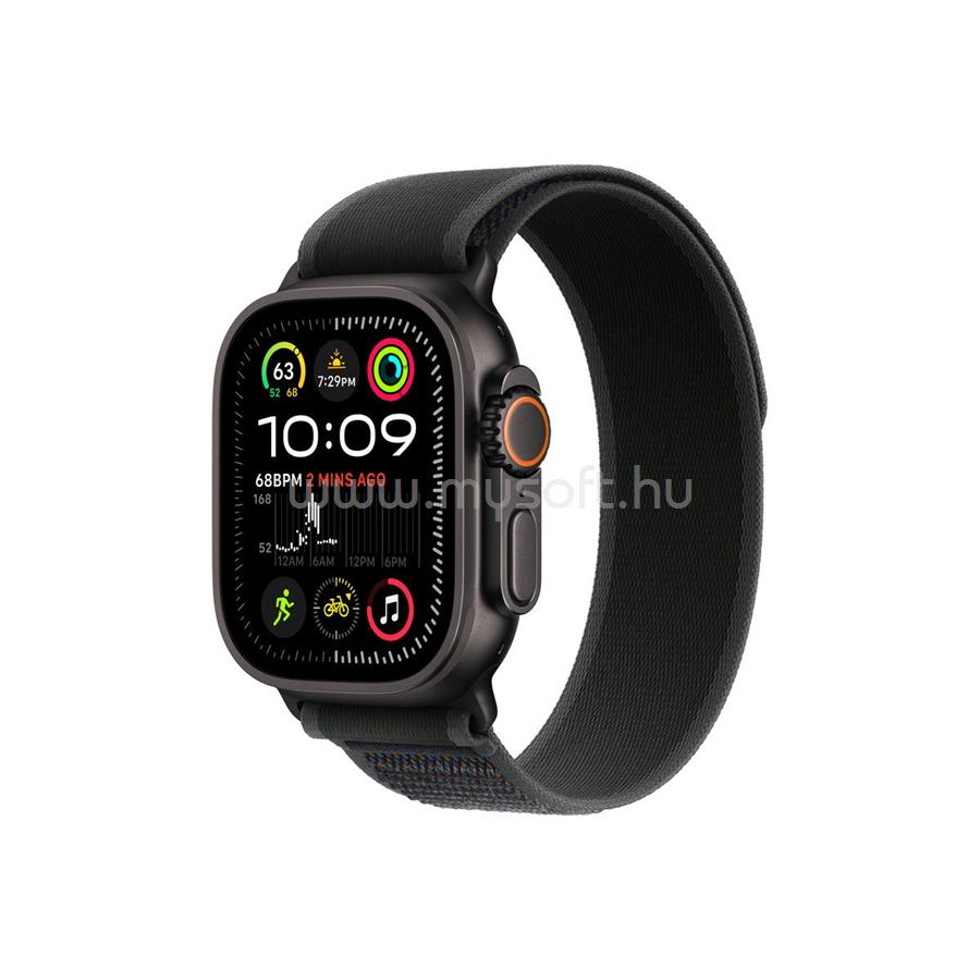 APPLE Watch Ultra 2 GPS + Cellular (49mm) fekete titánium tok, fekete terep pánt (M/L)