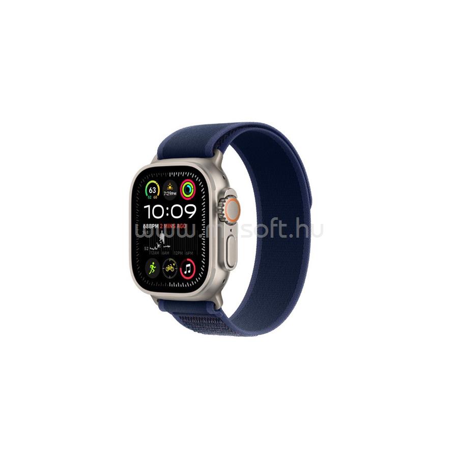 APPLE Watch Ultra 2 GPS + Cellular (49mm) natúr titánium tok, kék terep pántt (S/M)