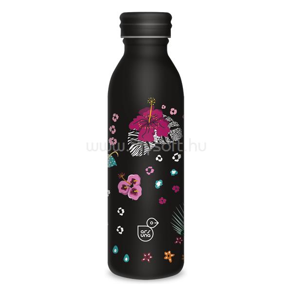 ARS UNA 600 ml-es Black Hibiscus 24 (5394) duplafalú fémkulacs