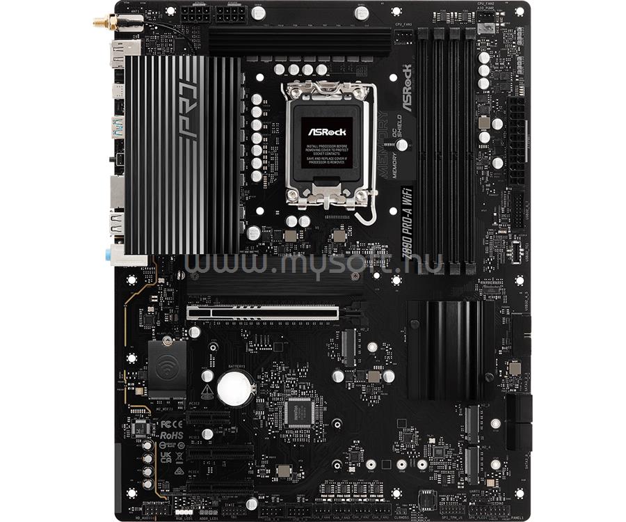 ASROCK alaplap Z890 PRO-A WIFI (LGA1851, ATX)