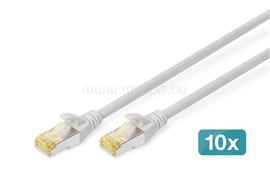 ASSMANN Digitus DK-1644-A-005-10 hálózati kábel Szürke 0,5 M Cat6a S/FTP (S-STP) (10 db) DK-1644-A-005-10 small