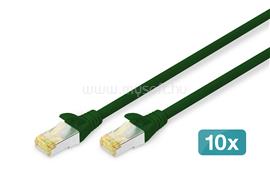 ASSMANN Digitus DK-1644-A-005-G-10 hálózati kábel Zöld 0,5 M Cat6a S/FTP (S-STP) (10 db) DK-1644-A-005-G-10 small