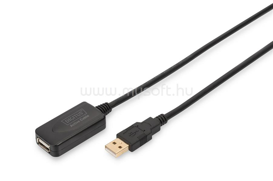 ASSMANN Digitus USB 2.0 5m USB kábel USB A Fekete