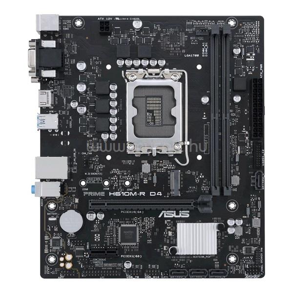 ASUS alaplap PRIME H610M-R D4 (LGA1700, mATX)