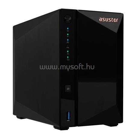 ASUSTOR NAS 2 fiókos DRIVESTOR 2 Pro Gen2 AS3302TV2 4x1,7GHz, 2GB DDR4, 1x2.5GbE, 3xUSB3.2