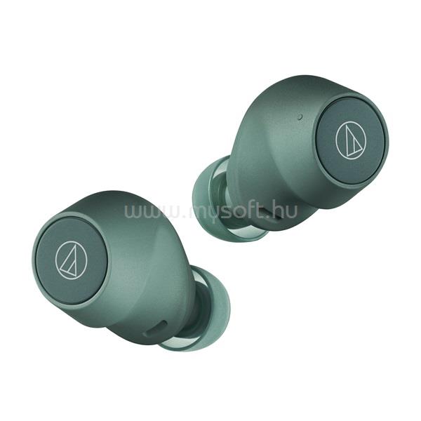 AUDIO-TECHNICA ATH-CKS30TW+GR True Wireless aktív zajszűrős vezeték nélküli fülhallgató (zöld)