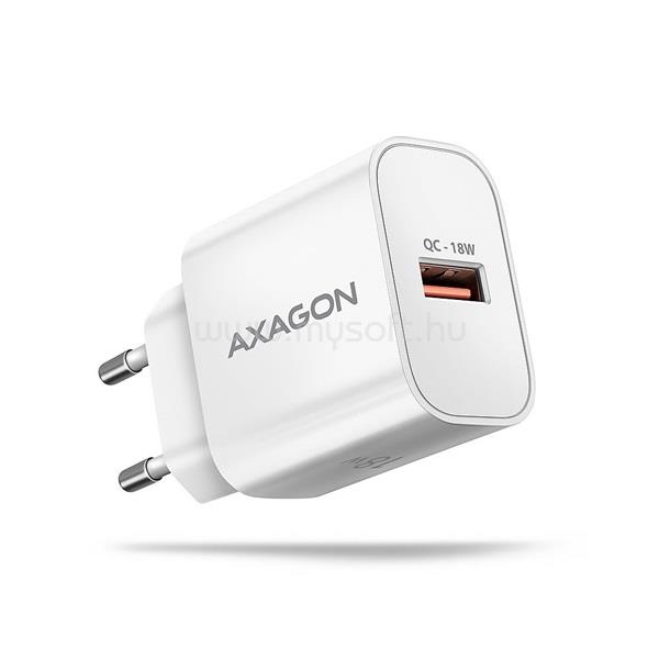 AXAGON ACU-QC18W 18W QC USB fehér hálózati töltő