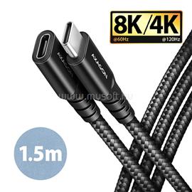 AXAGON BUCM32-CF15AB 1,5m USB C fekete hosszabbító kábel BUCM32-CF15AB small
