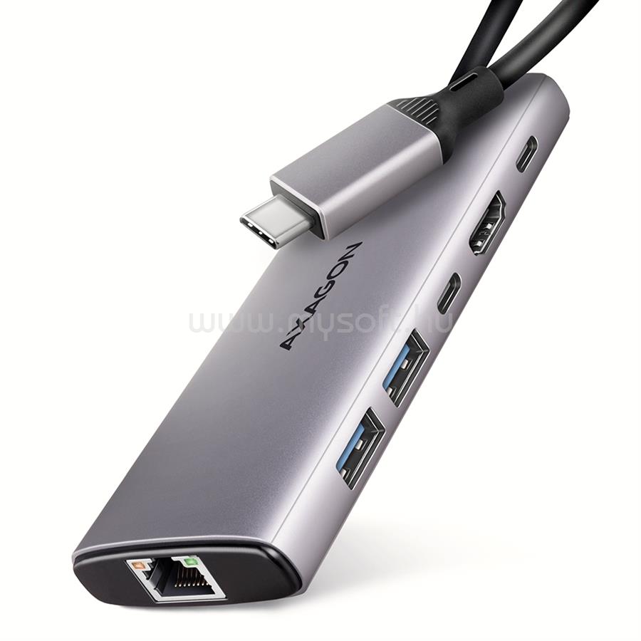 AXAGON HMC-6G2L USB-C 10Gbps 6in1 hub 