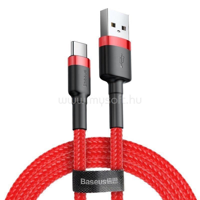 BASEUS Cafule USB-A - USB-C kábel 1m (piros)