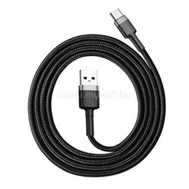 BASEUS Cafule USB-A /USB-C adat/töltőkábel 3A, 1m (Szürke/Fekete) CATKLF-BG1 small