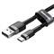 BASEUS Cafule USB-USB-C töltőkábel  2m (szürke-fekete) CATKLF-CG1 small
