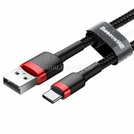 BASEUS CATKLF-A91 Cafule 0,5m 3A USB A/USB C piros-fekete adat- és töltőkábel CATKLF-A91 small