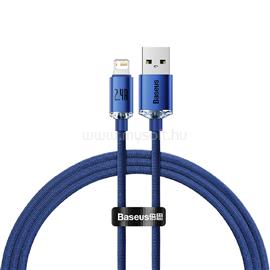 BASEUS Crystal Shine Series USB-A Lightning gyorstöltő kábel CAJY000003, 2.4A, 1.2m, kék BAS602697 small
