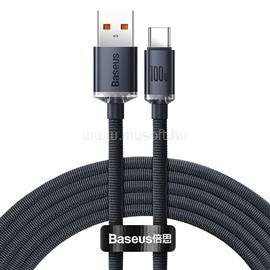 BASEUS Crystal Shine Series USB-C kábel CAJY000401, 100W, 1.2m, fekete BAS602802 small